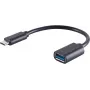 USB kabelis S/CONN 13-30009 USB 3.2 Gen 1 0.1 m USB C USB A Melns
