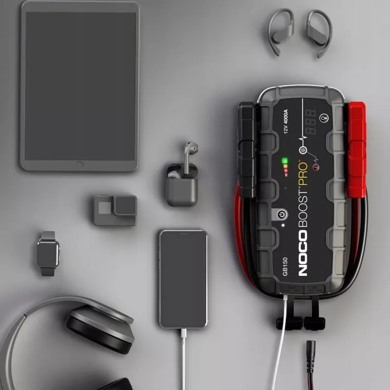 NOCO GB150 Boost 12V 3000A iedarbināšanas ierīce ar integrētu 12V/USB akumulatoru
