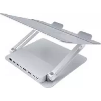 Dexlan 310790 Sudraba Alumīnija USB 5000 Mbit/s portatīvā datora statīvs