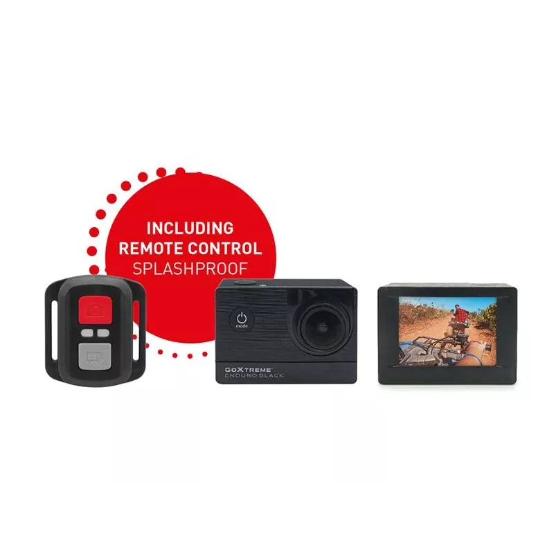 Easypix GoXtreme Enduro Melns - Action Camera - montējama - 4K / 30 fps - 8.0 MPix - Wi-Fi - zemūdens līdz 30 m - Melna