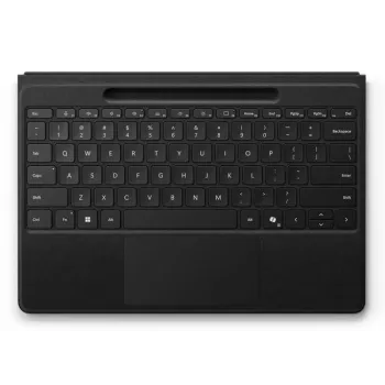 tastatūra cover Microsoft Surface Pro Flex — vācu izkārtojums, Bluetooth, iebūvēts akumulators, melna, saderīga ar Surface Pro 11/10/9/8