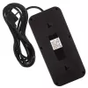 Strāvas sadalītājs MACLEAN MCE391 B – 6 rozetes, 4×USB-A + 1×USB-C, 110–240V, 2500W, 3 m kabelis, melns