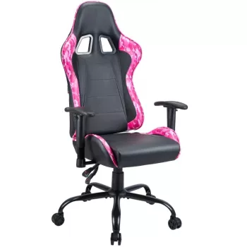 Spēļu krēsls SUBSONIC SA5609-PP — ergonomisks spēļu sēdeklis, rozā krāsā