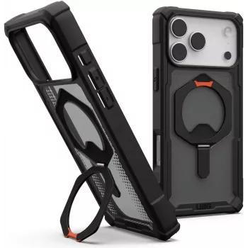 UAG Urban Armor Gear Plasma XTE MagSafe Kickstand Case | Apple iPhone 17 Pro Max | melns/pop oranžs | 114528114097 (114528114097)