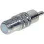Adapteris F‑male ligzda uz RCA‑male spraudnis ShiverPeaks 85326 — koaksiālā F savienotāja pārveidotājs uz RCA audio/video adapteri