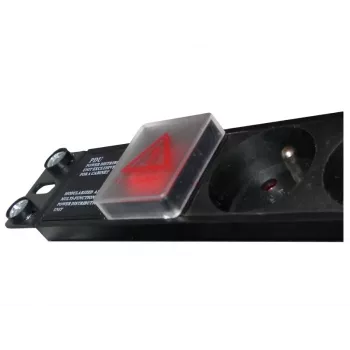 Alantec PZ081U3M strāvas pagarinātājs 3 m 8 AC kontaktligzdas Iekštelpām Melns