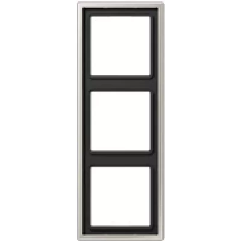 JUNG ES 2983 - Schwarz - Edelstahl - Edelstahl - Schraubenlos - JUNG - 81 mm - 223 mm
