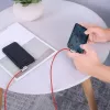 USB–Lightning kabelis Aukey CB-AL01 sarkans — neilona pinums, Lightning savienotājs Apple ierīcēm