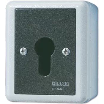 JUNG 833.18 G - Atslēgas slēdzis - 1P - Vadu - Melns - Balts - Termoplasts - IP44