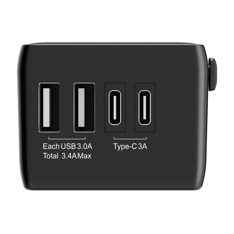 Ceļojumu adapteris BlitzWolf BW-TA1 4-in-1 ar 2× USB PD 20W pieslēgvietām