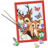 Gleznošanas pēc numuriem komplekts Ravensburger CreArt Happy Deer — numurēts audekla gleznošanas komplekts