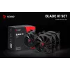 Viss-vienā šķidruma dzesētājs SAVIO BLADE SET 120 mm ventilators 1800 RPM 32 sone Melns