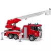 Ugunsdzēsēju mašīna BRUDER Scania Super 560R Sarkana Balta Plastmasa 3+