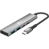 Goobay Slim 4-Port USB-Hub USB-C uz/USB-A 5 Gbit/s - Plug USB 3.2 (76563)