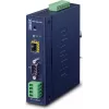 Planet rūpnieciskais RS-232 -422 -485 uz IP pārveidotājs - 1x COM - 1x 100Base-FX -SFP - 9-48VDC - -40-+75