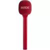 Rode Interview GO – sarkans pārnēsājams interviju mikrofons (kompakts, rokas, plug-and-play)