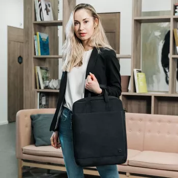 DICOTA Eco MOTION 13 - 15.6 collas Melns Pārnēsāšanas rokturis Plecu siksna