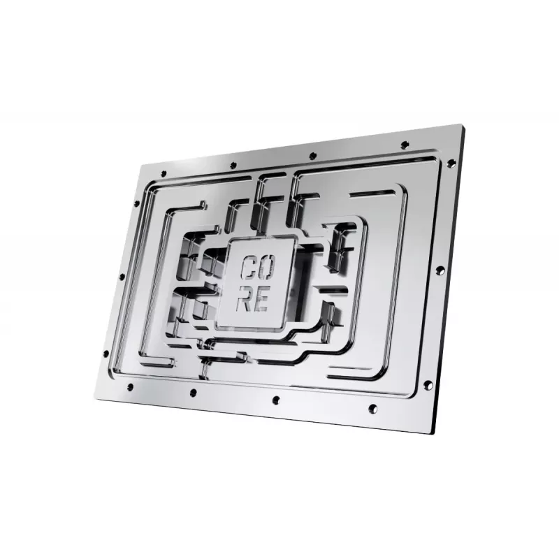 Backplate Alphacool 10270 Acrylic Aluminium Chrome Copper Nylon Melns Transparent