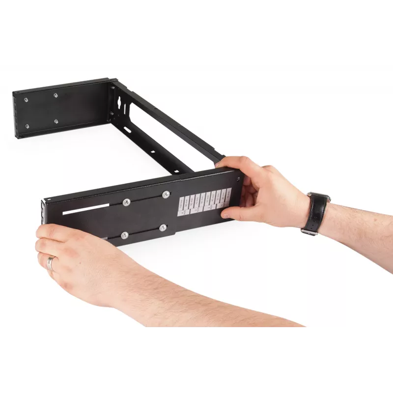 Digitus DN-19 PB-4U-SW - Sienas skapis - Melns, RAL 9005 - 8U - 48,3 cm (19) (DN-19 PB-8U-SW)
