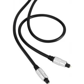SpeaKa Professional Toslink digitālā audio savienojuma kabelis [1x Toslink spraudnis (ODT) - 1x Toslink spraudnis (ODT)] 1,50 m melns SuperSoft apvalks SpeaKa Professional (SP-7870568)