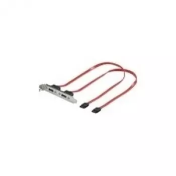 Wentronic goobay - SATA pārsega plate, iekšējā/ārējā - Serial ATA 150/300 - SATA (W) uz eSATA (M) - 50 cm (93046)