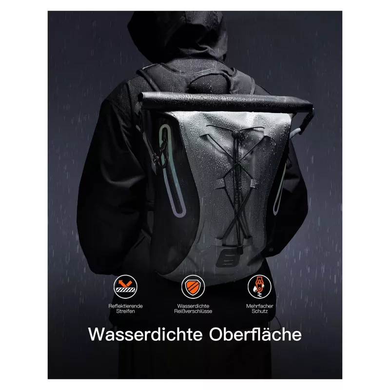 inateck piezīmjdatora mugursoma BP06003 pelēka/melna 25-30L