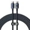 USB kabelis Baseus CAJY000701 2 m USB C Melns 0.48 Gbit/s
