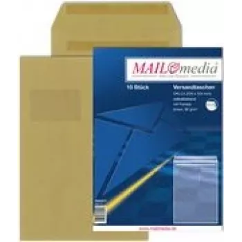 Envelope MAILmedia C5 brown 90 g/m² pack of 50