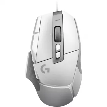 Spēļu peles komplekts Logitech G G502 X ar G240 cieto spēļu peles paliktni — labās rokas, optiskā 25600 DPI, USB Type-A, 13 pogas, balta