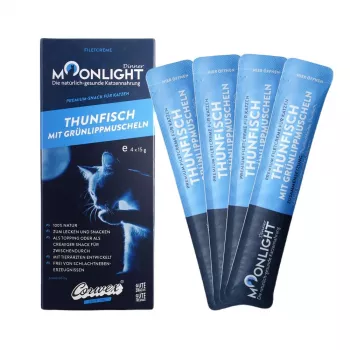 MOONLIGHT Dinner Tuna with mussel - kaķu gardumi - 4x15g