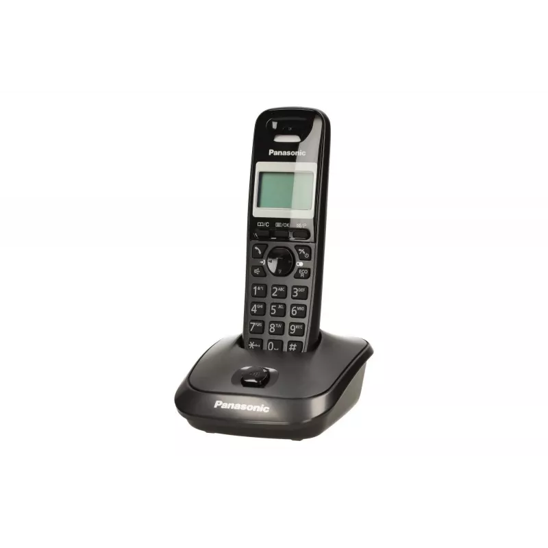 Panasonic KX-TG2511 DECT telefons melns ar zvanītāja ID