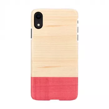 man and wood telefona maciņš iPhone XR — miss match balta