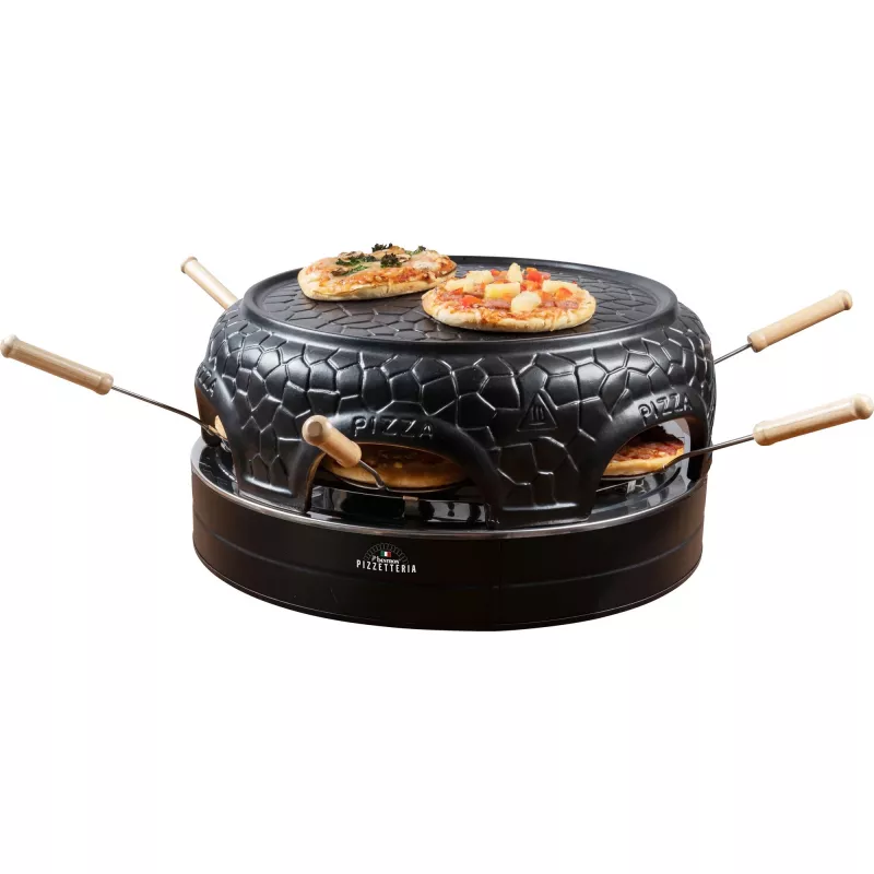 Picas krāsns Bestron APD600Z melna 1200W galda elektriskā picas krāsns