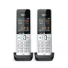 Gigaset COMFORT 500HX duo Analog/DECT telefons ar zvanītāja ID, melns, sudrabs