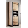 WOOD Grāmatu skapis 65x40x170,5 votana ozols + antracīts