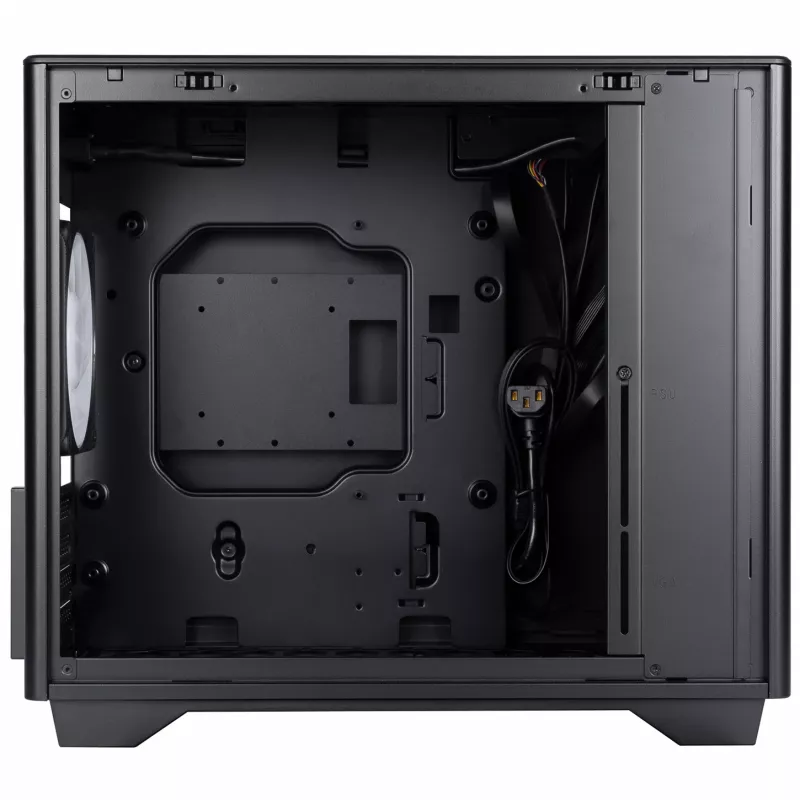 InWin A3 Mini-Tower Tempered Glass - melna