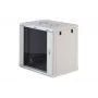 Pie sienas stiprināms rack skapis DIGITUS Dynamic-N 12U, 19 collas, 600x450 mm (PxD), IP20, aizslēdzams ar atslēgu, nesamontēts