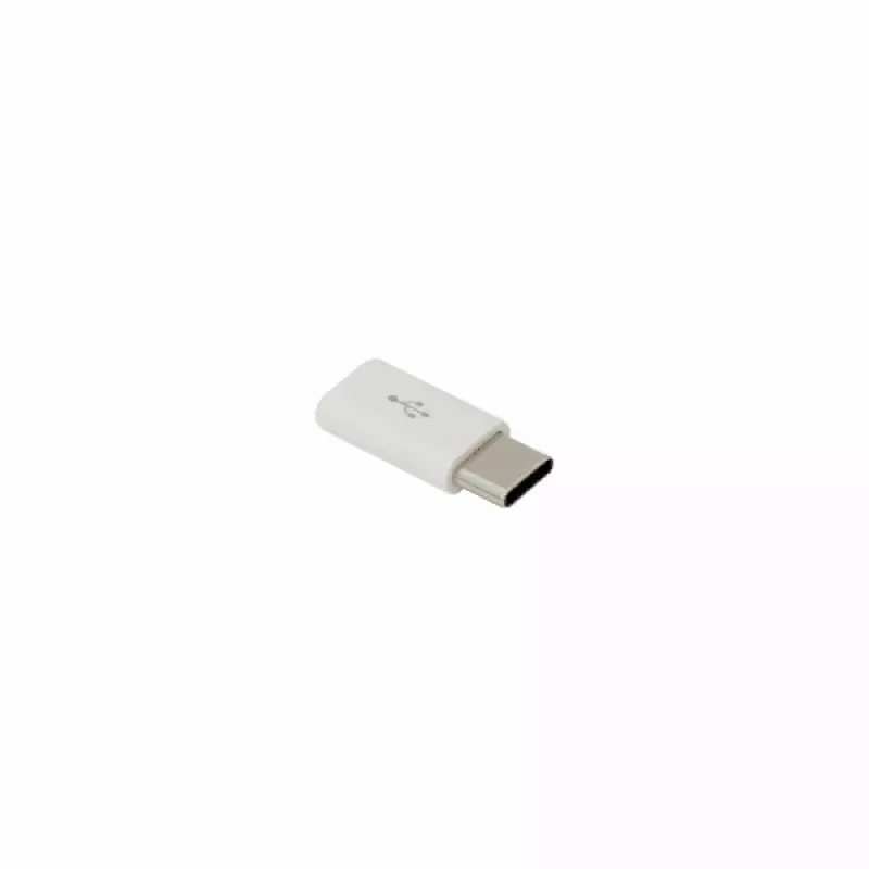 Sbox AD.USB-C W Micro USB 2.0 F. -> TYPE C M. Balts