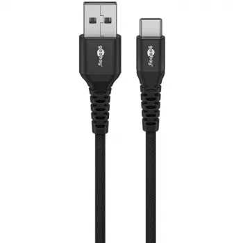 Goobay 74526 USB kabelis melns