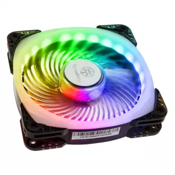 SilverStone SST-AP124-ARGB 120mm ARGB korpusa ventilators - Melns
