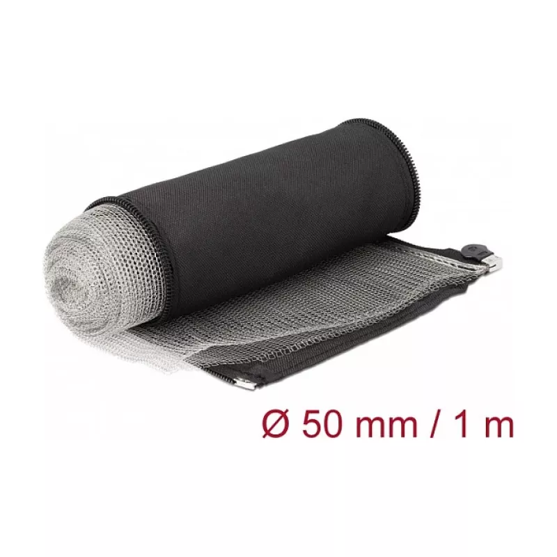 EMI ekranējošā pītā uzmava DeLOCK 20849 1 m x 50 mm melna