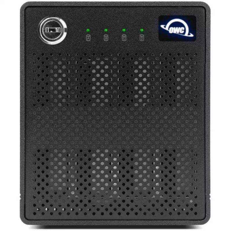 ThunderBay 4 mini, disku korpusa melns, profesionālas klases 4 disku HDD/SSD Thunderbolt 3 korpuss