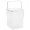 Plastmasas mazgāšanas līdzekļu trauks Rotho Basic 9 L modelis 1770101100RP, balts, vāks, pakarināšanas caurums