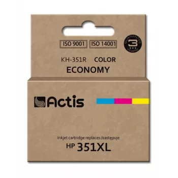 Saderīga ACTIS kasetne KH-351R HP 351XL, krāsvielas bāzes tinte 21 ml (CMY), viens iepakojums, standarta ietilpība