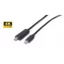 Microconnect USB3.1CMDP3 USB grafiskā adaptera 3840 x 2160 pikseļi, melns
