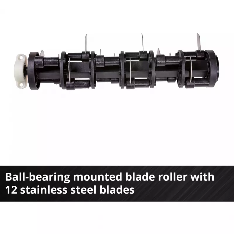 Skarifikators / zāliena aerators EINHELL GC‑SC 18/28 DS Li‑Solo — darba platums 28 cm, darbināms ar baterijām (tikai instruments)