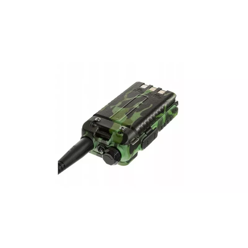 Rokas divvirzienu radio Baofeng UV-5R 5W HT Camo — divjoslu FM, 5W, 1800 mAh akumulators