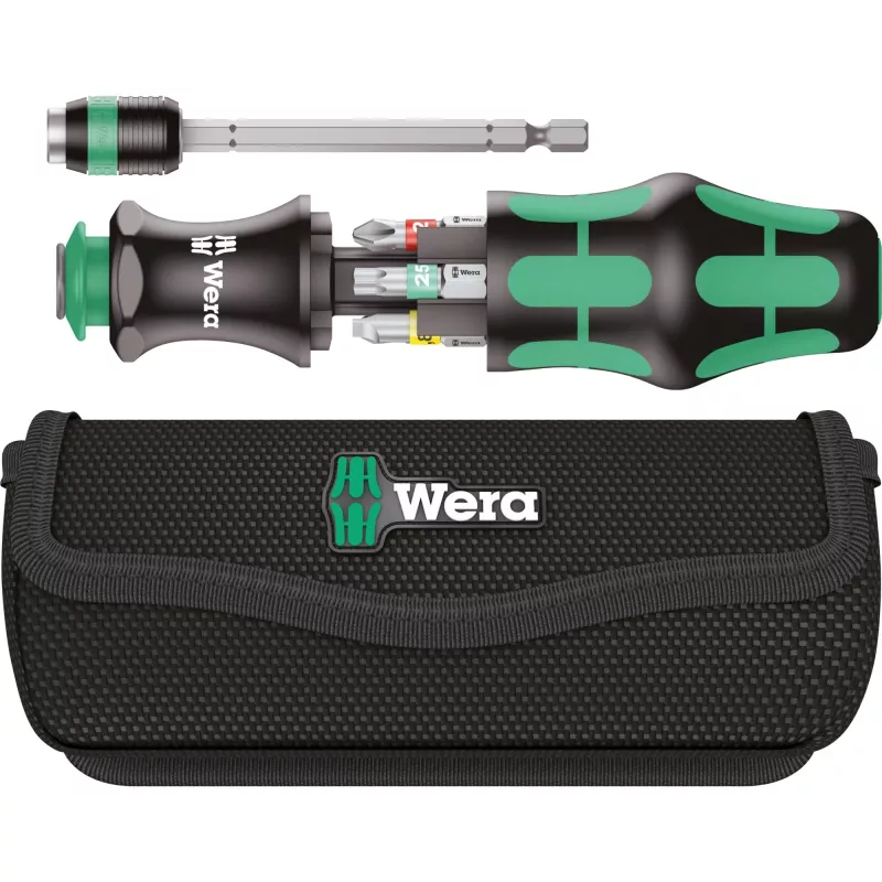 Wera Kraftform Kompakt 20 - Schraubendreher mit Bit-Satz - in Tasche (05051016001)