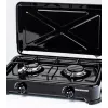 Countertop Hob Gas Ravanson K-02TB [melns; 2 zonas]