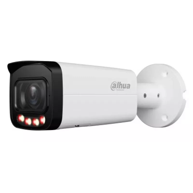 IP drošības kamera DAHUA IPC-HFW2449T-ZAS-IL — 4 MP, 2.7–13.5 mm motorizēts tālummaiņas objektīvs, IP67/IK10, PoE, IR/baltās gaismas LED